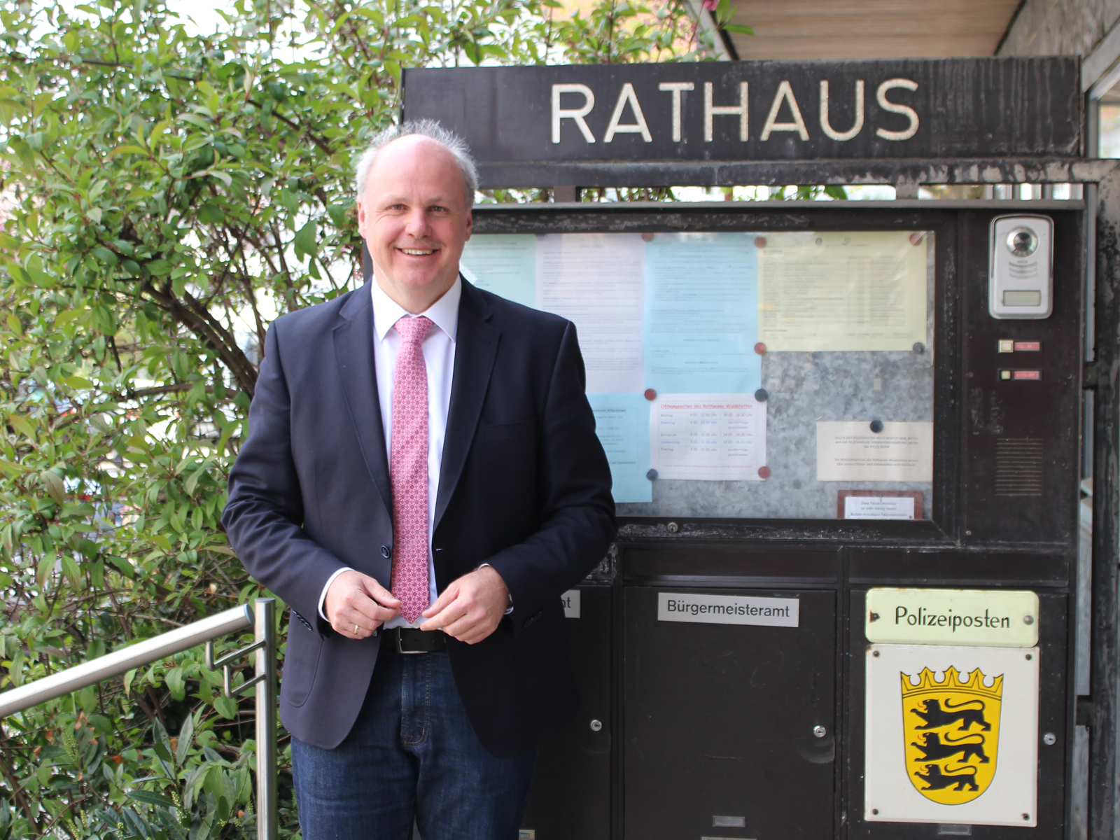  Seit 20 Jahren ist Schultes Michael Rembold Rathauschef in Waldstetten 