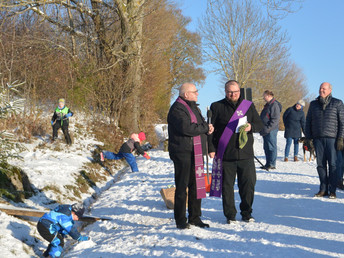 Eröffnung der Krippenwege am Stuifen in Wißgoldingen am 17. Dezember 2022