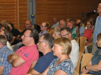 Bürgerversammlung zum Thema „Hochwasser/Hochwasserschutz“ am 14. September 2016 in der Stuifenhalle Waldstetten