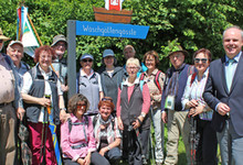 Wimpelwanderer des Schwäbischen Albvereins machten am Freitag, 17. Mai 2019, Stopp in Waldstetten