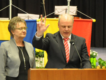 Amtseinsetzung von Bürgermeister Michael Rembold am 27. April 2017 in der Stuifenhalle