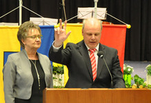 Amtseinsetzung von Bürgermeister Michael Rembold am 27. April 2017 in der Stuifenhalle