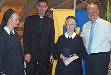 Verleihung der Bürgermedaille an Gemeindeschwester Hannetrud Auber am 18. Juli
