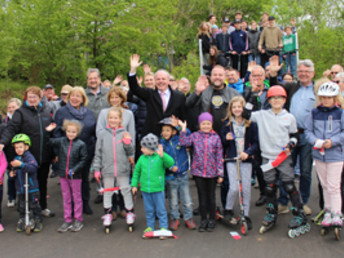 Einweihung: In Wißgoldingen gibt es seit kurzem eine Skateranlage - am 3. Mai 2019 wurde sie offiziell an die Jugend übergeben