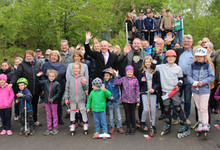 Einweihung: In Wißgoldingen gibt es seit kurzem eine Skateranlage - am 3. Mai 2019 wurde sie offiziell an die Jugend übergeben