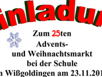 Tradition: Wißgoldinger Weihnachtsmarkt feiert am Samstag, 23. November 2019, sein 25-jähriges Bestehen