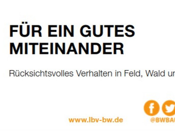 Appell vom Landesbauernverband in Baden-Württemberg: Für ein gutes Miteinander in Feld und Flur