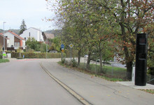 Neue stationäre Geschwindigkeitsmessanlage an der Straßdorfer Straße seit September 2022