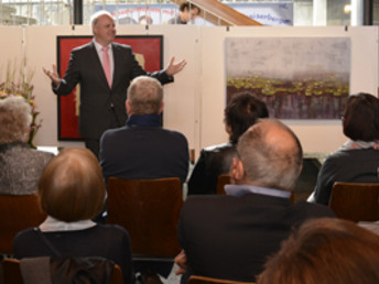Ausstellungseröffnung „Treppen-Haus-Bilder“ im Waldstetter Rathaus am 11. März 2018