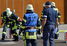 Abnahme des Leistungsabzeichens der Feuerwehren des Ostalbkreises in Waldstetten und Helferfest