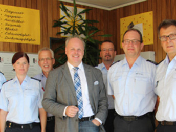 Besuch des neuen Gmünder Revierleiters beim Waldstetter Polizeiposten am 15. Oktober 2018