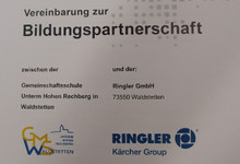 Gemeinschaftsschule Unterm Hohenrechberg und Kärcher Group unterschreiben am 29. November Kooperationsvereinbarung