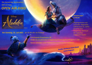 Open Air-Kino (Aladdin)