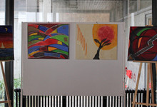 Kunstausstellung "Meine Form - meine Farbe" im Rathausfoyer Waldstetten